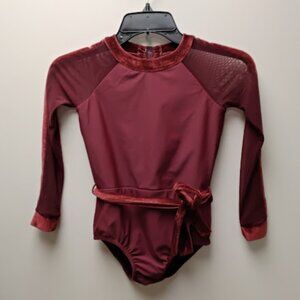 Ainsliewear mesh long sleeve leotard youth large